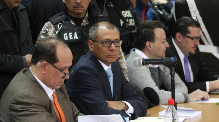 El ex vicepresidente de Ecuador, Jorge Glas, fue nuevamente detenido