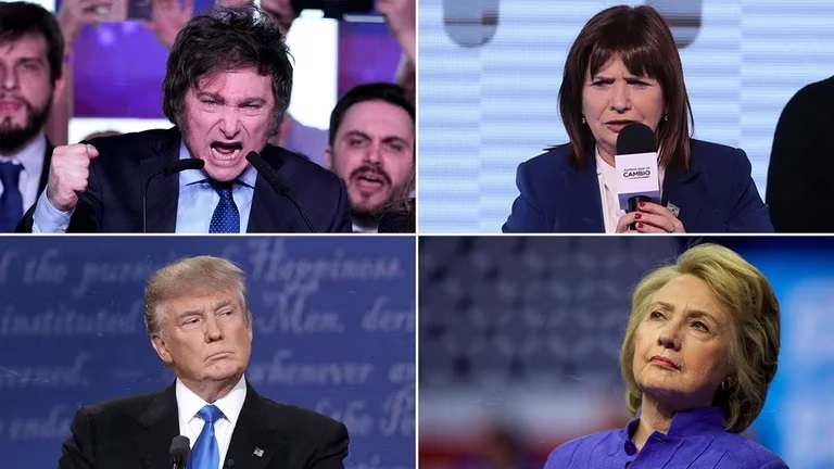 ¿Milei vs Bullrich? Momento de recordar a Trump contra Hillary Clinton