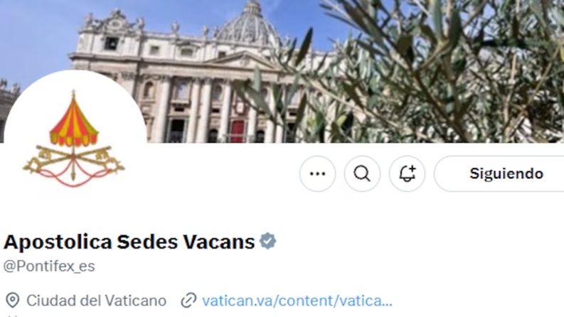 El Vaticano ya modificó las cuentas de redes del Papa: retiró la foto de Francisco y la renombró “Sede Apostólica Vacante”