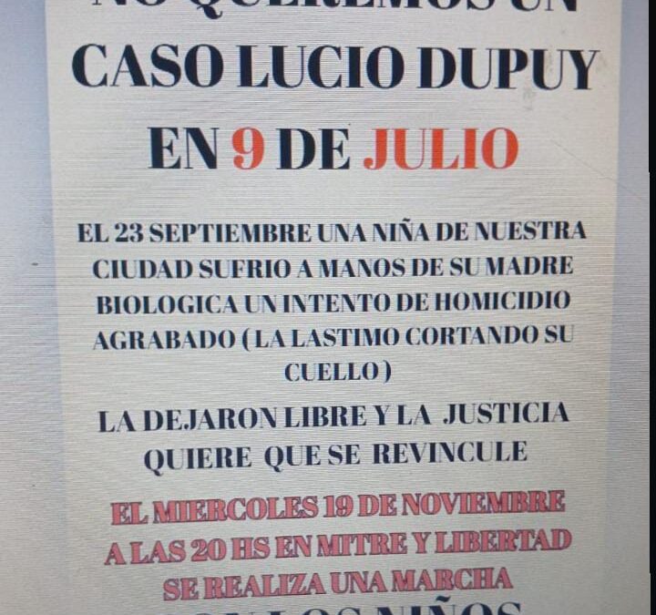 Escándalo en 9 de Julio involucra al Servicio Local y la Justicia por un intento de filicidio