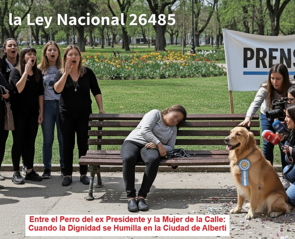 Entre el Perro del ex Presidente y la Mujer de la Calle: Cuando la Dignidad se Humilla en la Ciudad de Alberti