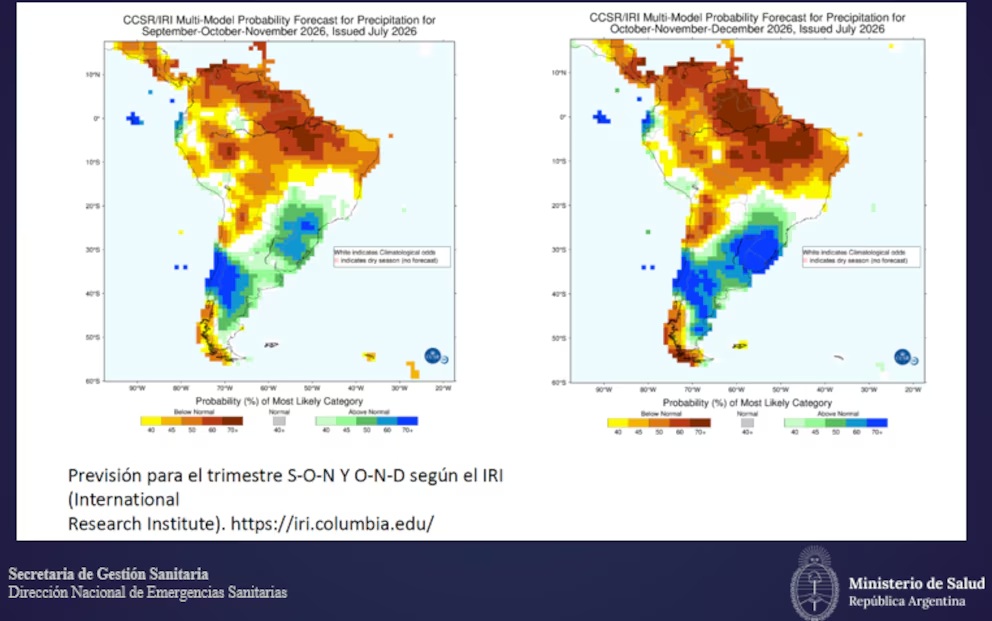 Argentina activa un sistema nacional de alerta sanitaria para anticiparse al impacto de El Niño