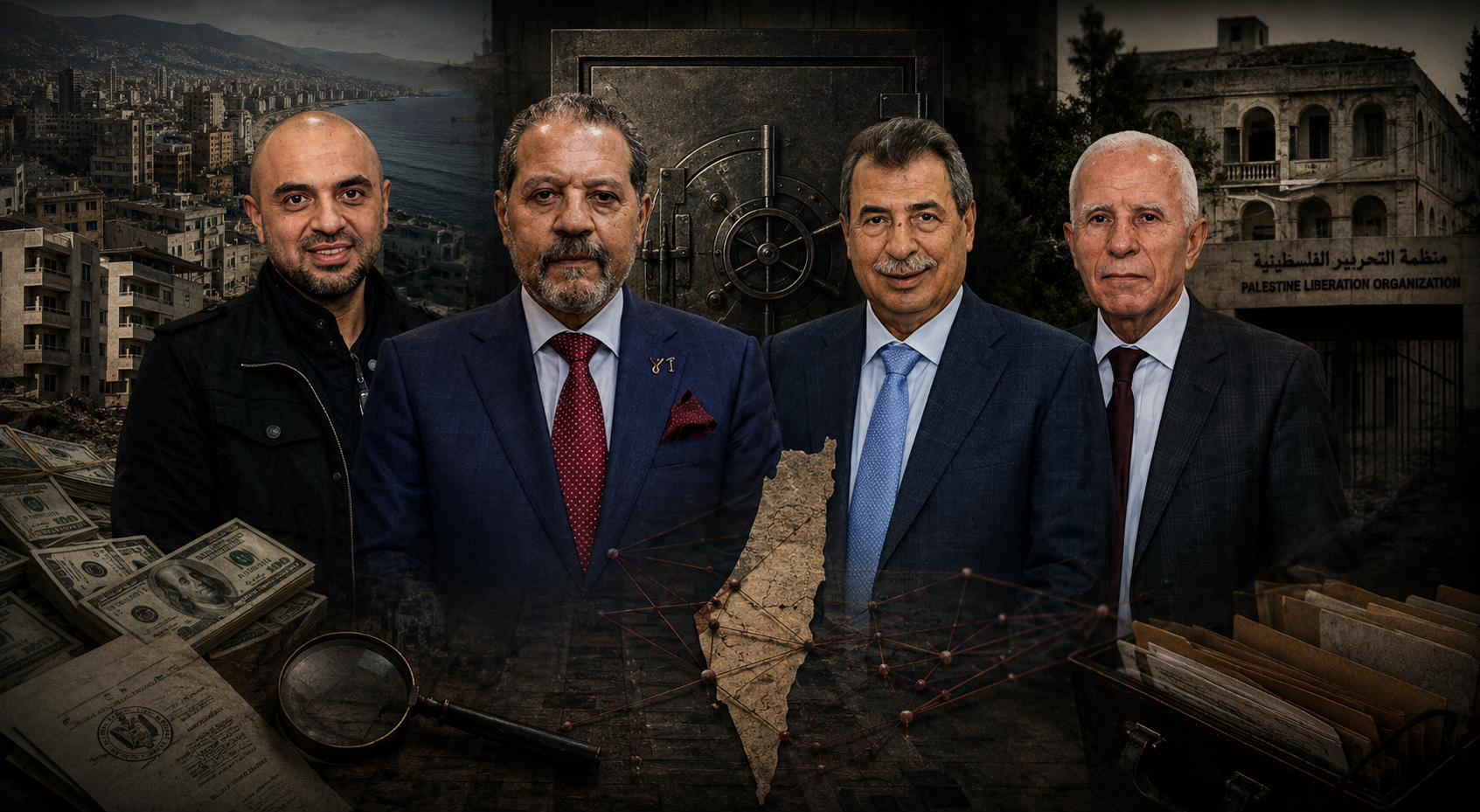 Investigación: Abran las cajas fuertes: Yasser y Tarek Abbas, Azzam al-Ahmad y Ramzi Khoury, la red de influencia que cerca el dinero palestino de Ramala a Beirut
