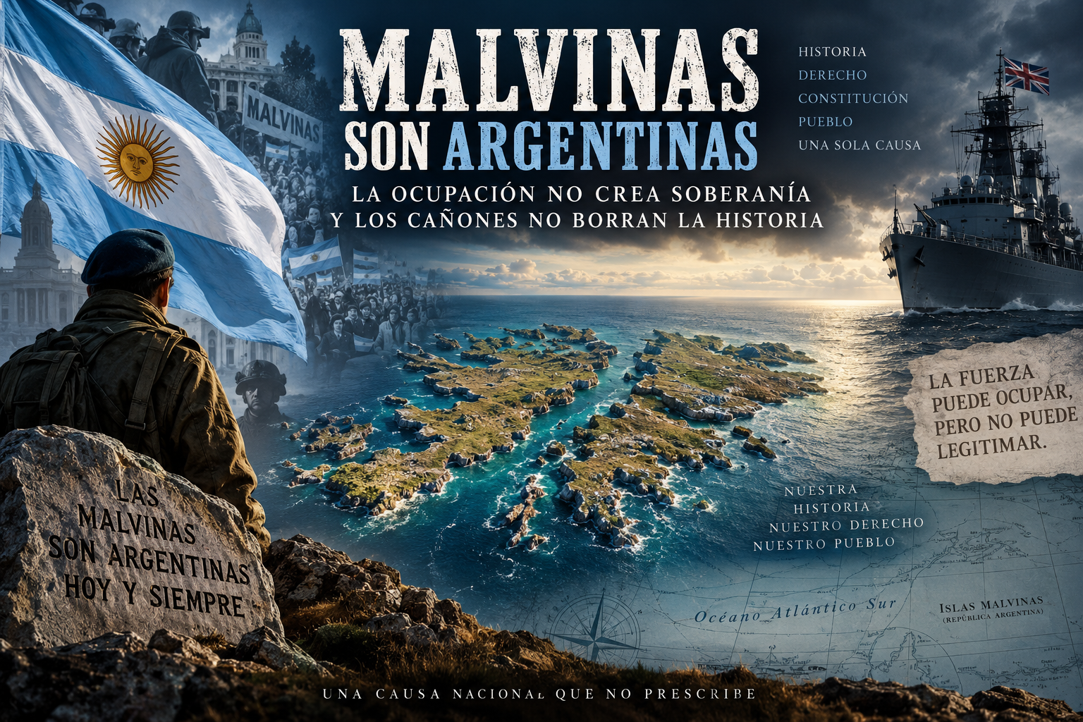 Malvinas son argentinas: la ocupación no crea soberanía y los cañones no borran la historia